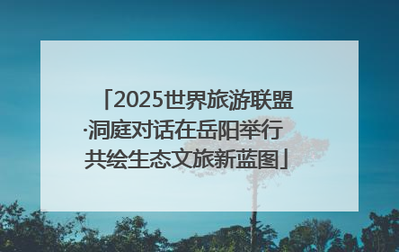 2025世界旅游联盟·洞庭对话在岳阳举行 共绘生态文旅新蓝图