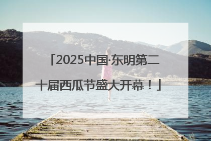 2025中国·东明第二十届西瓜节盛大开幕！