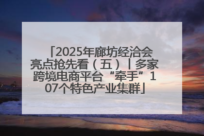 2025年廊坊经洽会亮点抢先看（五）丨多家跨境电商平台“牵手”107个特色产业集群