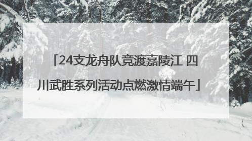 24支龙舟队竞渡嘉陵江 四川武胜系列活动点燃激情端午