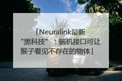 Neuralink最新“黑科技”：脑机接口可让猴子看见不存在的物体